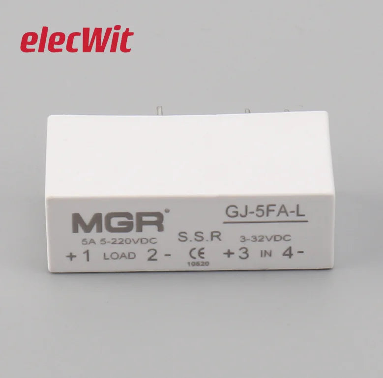 5A Pin SSR Single Phase Solid State Relay 24V 5A DC 12V DC GJ-5FA-L