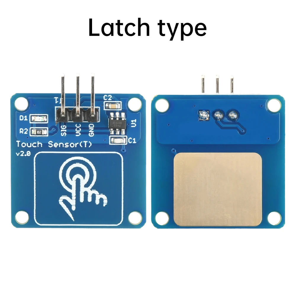 TTP223B Digital Touch Sensor Switch Module 1 Channel Capacitive Touch Module Gold-Plated Point Action Latch Type
