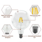 Retro Edison Filament LED Light Bulb E27 AC 220V 240V G80 G95 G125 Globe Light Glass Bulb 2W 4W 6W 8W Lampara LED Lamp
