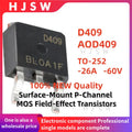 10/20/50/100PCS 100% Brand New and Quality AOD409 D409 TO-252 -26A -60V Surface-Mount P-Channel MOS Field-Effect Transistors