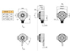 BiSS C Single-turn 24 Bit Absolute Encoder KM42 Hollow Shaft 6mm Cheap Absolute Rotary Encoder Servo Motor Encoder