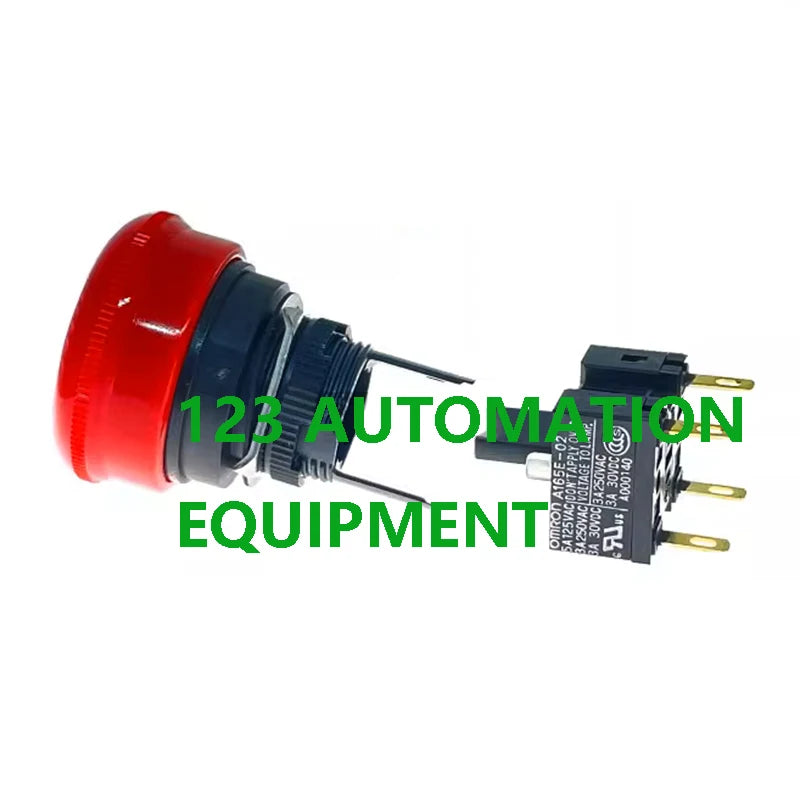 Authentic New Omron A165E-S-01 A165E-S-02 A165E-S-03U Emergency Stop Switch Sensor Pushbutton Switch Non-lighted