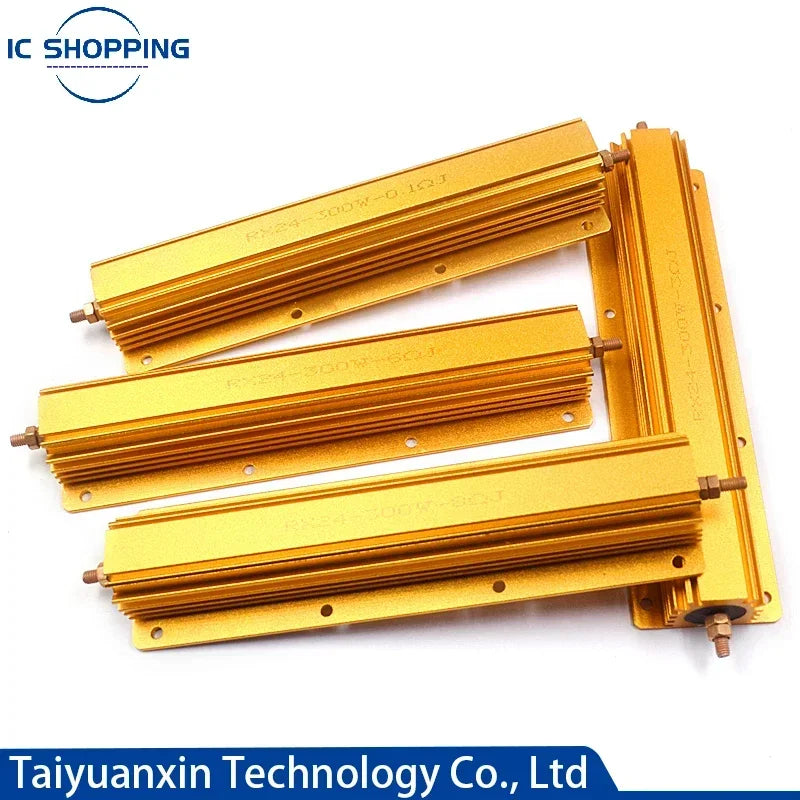 Aluminum Power Metal Shell Case Wirewound Resistor 200W 300W 500W 0.1~10K 0.22 0.33 0.5 2 4 8 20 30 47 50 100 200 300 500 1K 2K