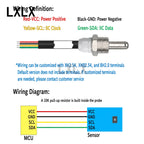 SHTC3 SHT40 SHT30 SHT20 SHT31 SHT35 SHT45 Digital Temperature Humidity Sensor Probe G1/2 Thread I2C IIC Interface