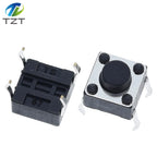 50PCS Tactile Push Button Switch for Arduino 6x6x5mm 6*6*5mm 4PIN