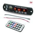 1pc Wireless Bluetooth 5.0 5V MP3 Board Car Audio USB TF FM Radio Module MP3 Player with Remote Control