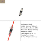 I-Type 1/2/3pin LED Wire Connector Quick Splice Cable Terminal Block for LED Strip, Audio, Car, Home Appliances Wiring AWG20-22