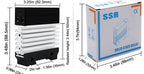 LCTC 0-10V 4-20mA 0-5V SSR Solid State Relay Voltage Regulator Single Phase Slim Relay With Radiator 10A 25A 40A 50A 60A 80A