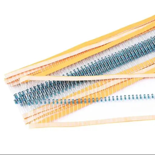 20PCS 1W Metal Film Resistor 1% Five-color Ring Power Resistor 0.1~1M 2 4.7 10R 47 100 220 360 470 1K 2.2K 10K 22K 4.7K 100K Ohm