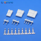 TJC2 7.5/5.0mm Straight Pin Header Plug Housing Terminal 1P 2P 3P 4P 5P 6P 1+1 1+2 1+3 1+4 1+5  Strip Bar Wire Connector Harness