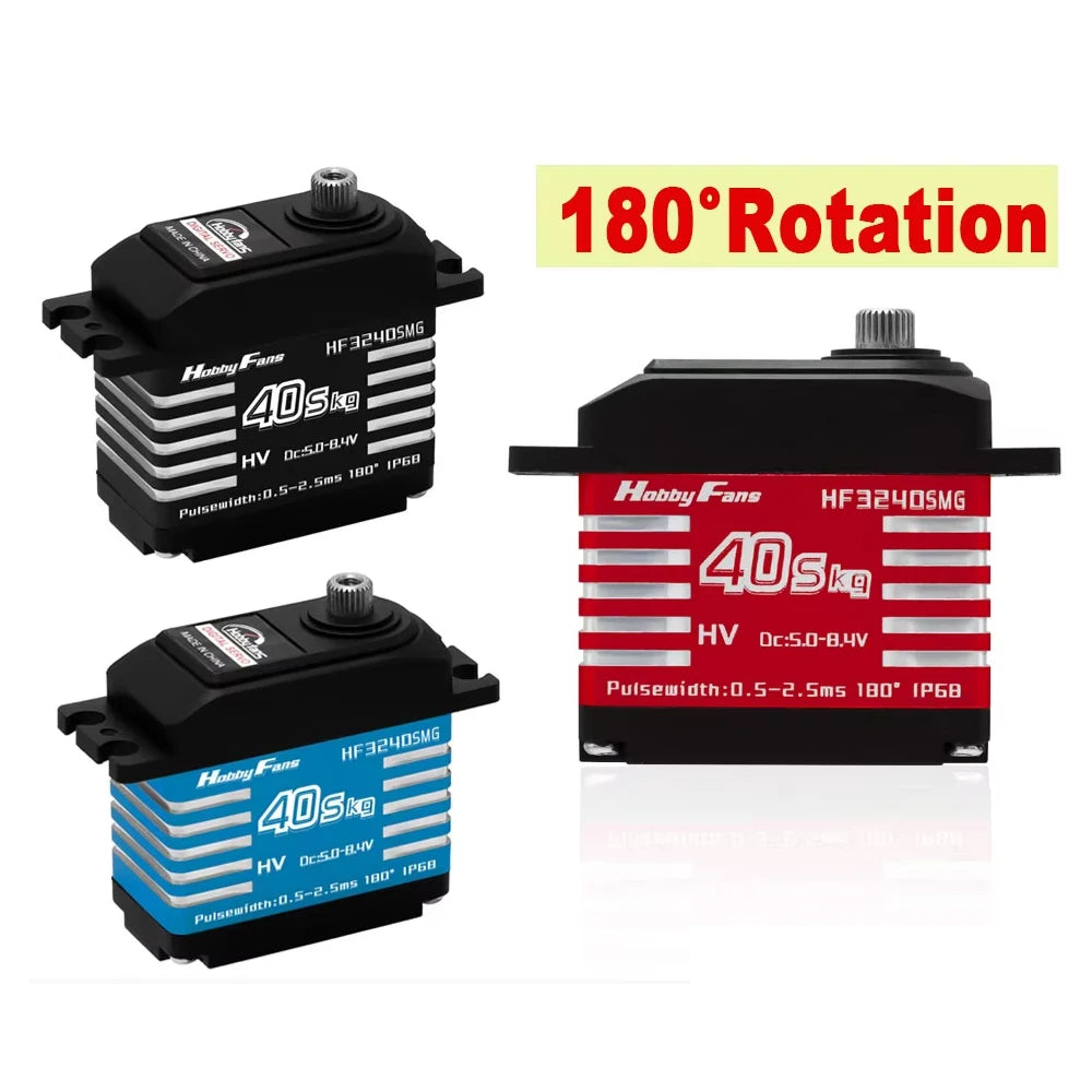 HF3240SMG Digital Servo 40KG High Torque Brushless Motor Metal Gear 180 Degre Steering Gear Heavy Duty RC Crawler Robot DIY Part