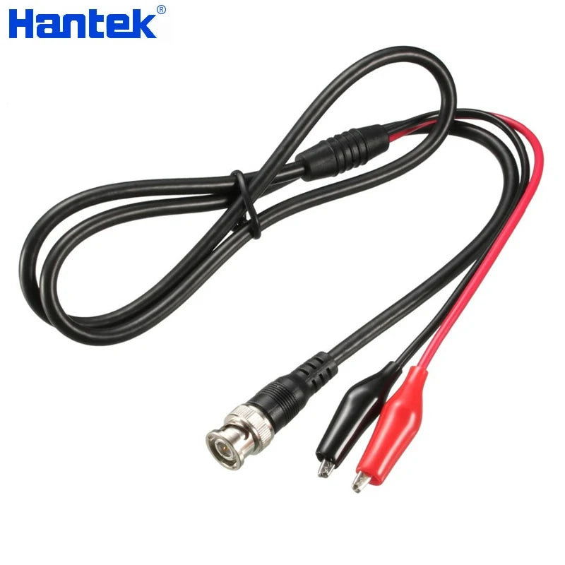 Digital Oscilloscope BNC Probe Test Leads Coaxial Q9 Male Plug to Dual Alligator Crocodile Clip Test Line Cable HT324
