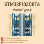 1PCS High Quality STM32F103C6T6 STM32F103C8T6 Minimum System Board, Microcontroller Learning Board, ARM Development Board