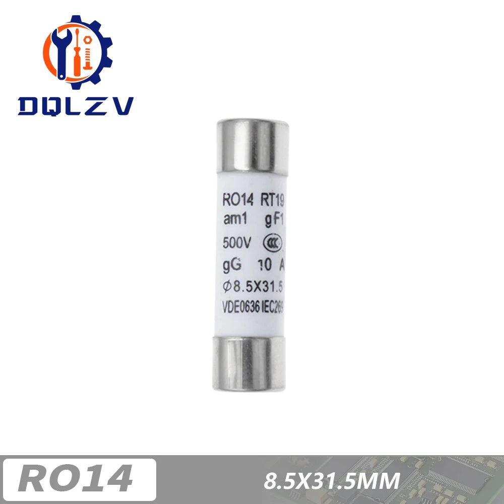 10*38 Fast blow Ceramic Fuse 8.5X31.5MM 14X51MM 22X58MM Fuse 380/500V 0.5A 1A 2A 5A 6A 10A 16A 20A 32A RO14 RO15 RO16 RO17