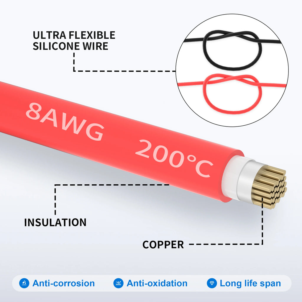 50A Battery Quick Connect Anderson Disconnect Connector 6 to 12 Gauge Battery Cable Connector Quick Disconnect Battery Terminal