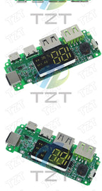 LED Dual USB 5V 2.4A Micro/Type-C USB Mobile Power Bank 18650 Charging Module Lithium Battery Charger Board Circuit Protection
