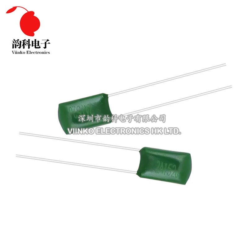 50pcs Polyester film capacitor 100V 1nF 1.5nF 2.2nF 100nF 2A471J 2A102J 2A152J 2A222J 2A392J 2A332J 2A472J 2A103J 2A473J 2A104J