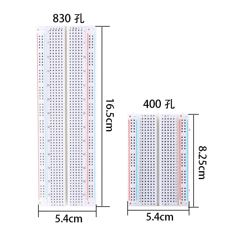 Keyestudio Breadboard MB102 830/400/SYB-170/ZY-55/ZY-25 Holes PCB Breadboard&Jump line Universal Test For Arduino DIY Projects