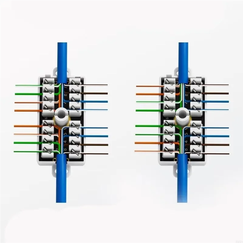 RJ45 Cat6 Junction Box RJ45 Splices Connectors For Ethernet Networking Cable Connection-X64A