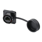 WEIPU SA24 RJ45 8P8C Metal Shell Waterproof Industrial M24 Ethernet Cable Ethernet Network Connector Signal Panel Mount Charge