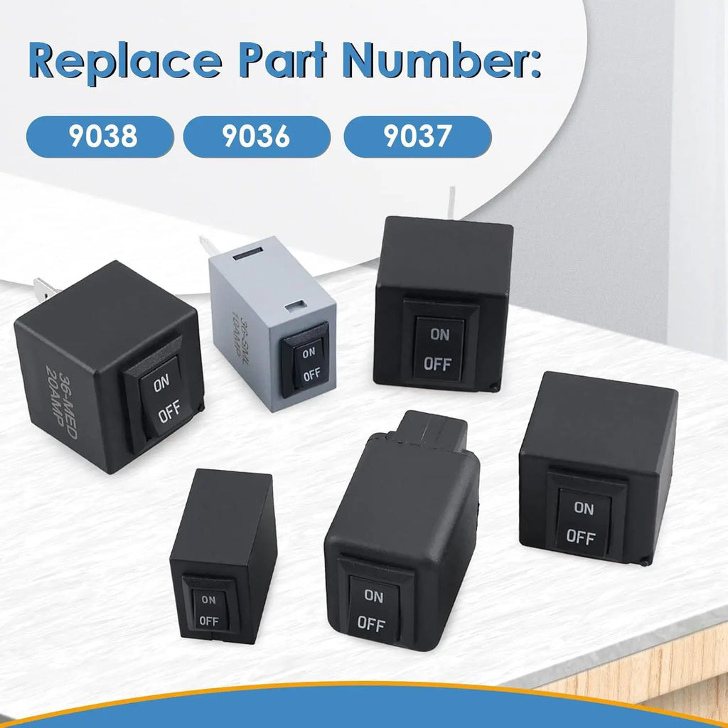 6PCS 9038A 12V Relay Bypass Switch Kit with Current Loop Fuel Pump Relay Bypass Main Switch, Diagnostic Test Tool