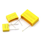 10pcs 275VAC X2 Safety Capacitor 275V 10mm 15mm 22.5mm 27.5mm 0.022UF 0.047UF 0.1UF 0.22UF 0.47UF 0.68UF 1UF Polypropylene Film