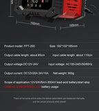 12v/24v Fully Automatic Battery Charger 7-segment Smart Car Battery Charger Pulse Repair for Agm Gel Wet Lead Acid Charging