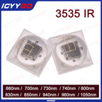 3W 3535 Deep Infrared IR High Power LED Light Source Band 660nm 700nm 730nm 740nm 800nm 850nm 940nm 1050nm Lamp Beads