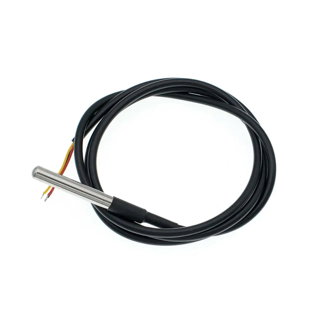 1pcs DS18b20 temperature probe temperature sensor 1M 2M 3M DS1820 Stainless steel package Waterproof 18B20 100cm/200cm/300cm