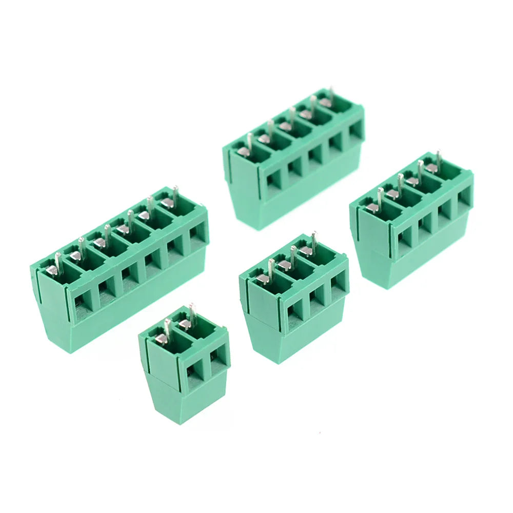 10/50PCS KF128-5.0mm KF128 5.0 PCB Screw Terminal Block Splice Terminal DG128-5.0mm 2/3/4/5/6P MG128-5.0mm