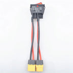 30A 32A 50A 12V 24V Battery Main Switch Large Current On-off with XT60/T Plug 14AWG Wire for RC Tug/Bait Boat 550 775 Motor