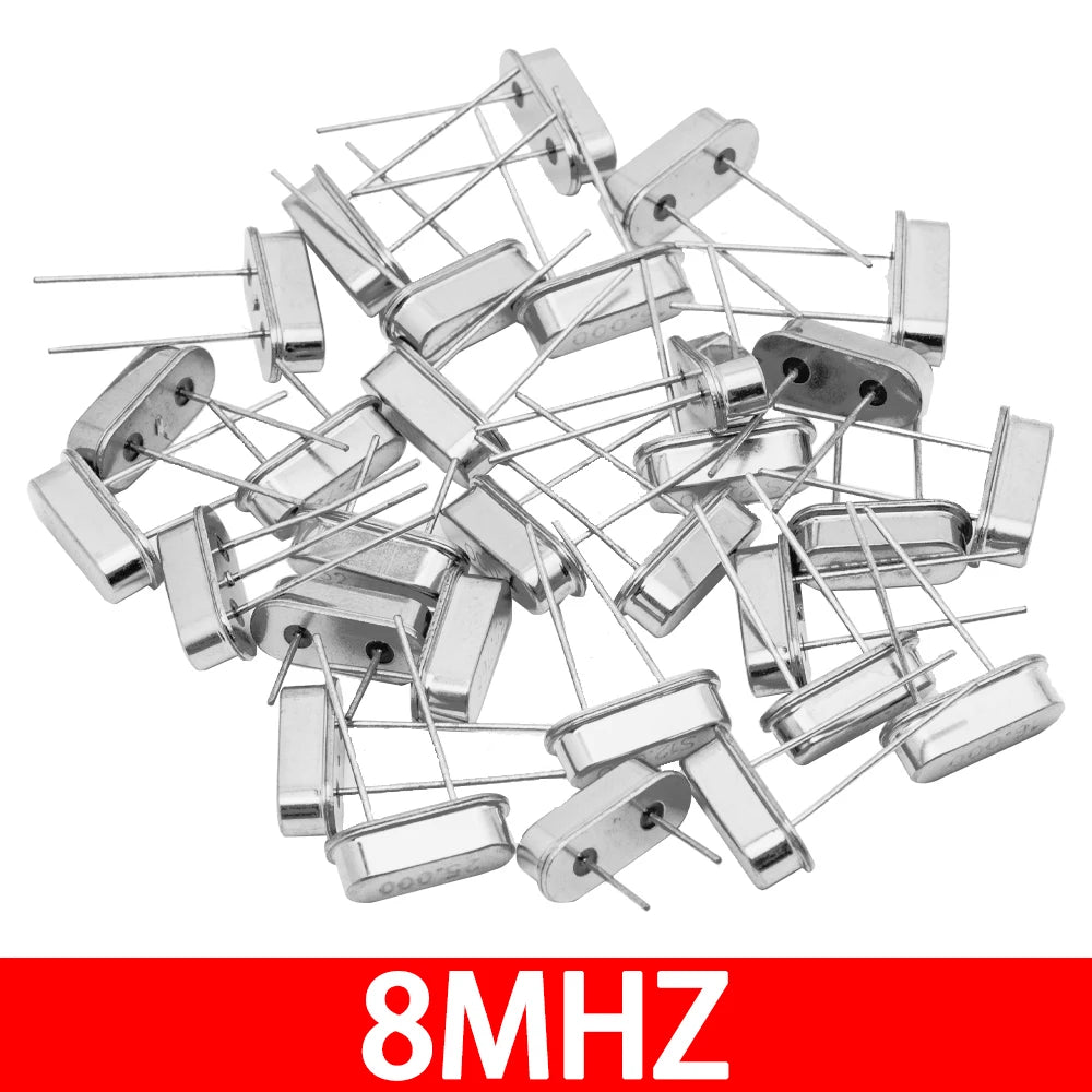 10PCS Hc-49s Crystal Oscillator Electronic Kit Resonator Ceramic Quartz Resonator Hc-49 Dip 32.768k 4 8 12 16 20 25 Mhz