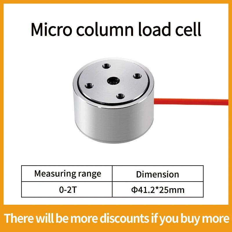 Micro Load Cell Tension Push Sensor Weight Compression Force Sensor Load Cell Weight Touch Sense System Adapts 5kg 10kg 20kg