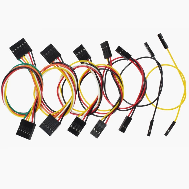 10pcs 2.54MM Dupont Wire Line Female To Female 1P 2P 3P 4P 5P 6P 7P 8P 9P 10P Dupont Cable Connector Jumper Cable Wire For PCB