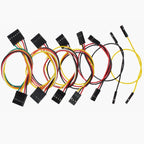 10pcs 2.54MM Dupont Wire Line Female To Female 1P 2P 3P 4P 5P 6P 7P 8P 9P 10P Dupont Cable Connector Jumper Cable Wire For PCB