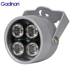 Gadinan CCTV Fill Light 4 array LEDs Infrared Waterproof Night Vision IR illuminator Light 850nm DC 12V For CCTV Security Camera