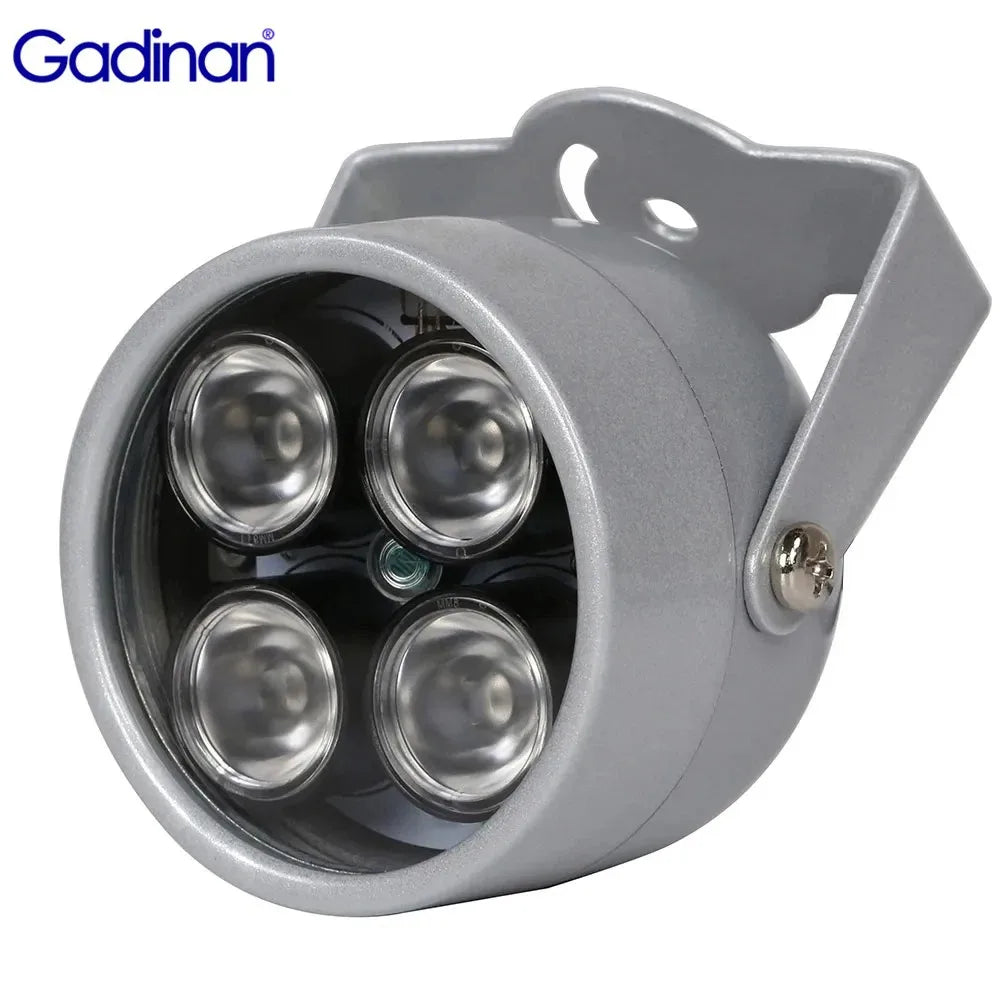 Gadinan CCTV Fill Light 4 array LEDs Infrared Waterproof Night Vision IR illuminator Light 850nm DC 12V For CCTV Security Camera