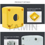 22mm EX Waterproof Emergency Stop Push Button Switch Box Mushroom Elevator Lift Security Rain-proof BE102C