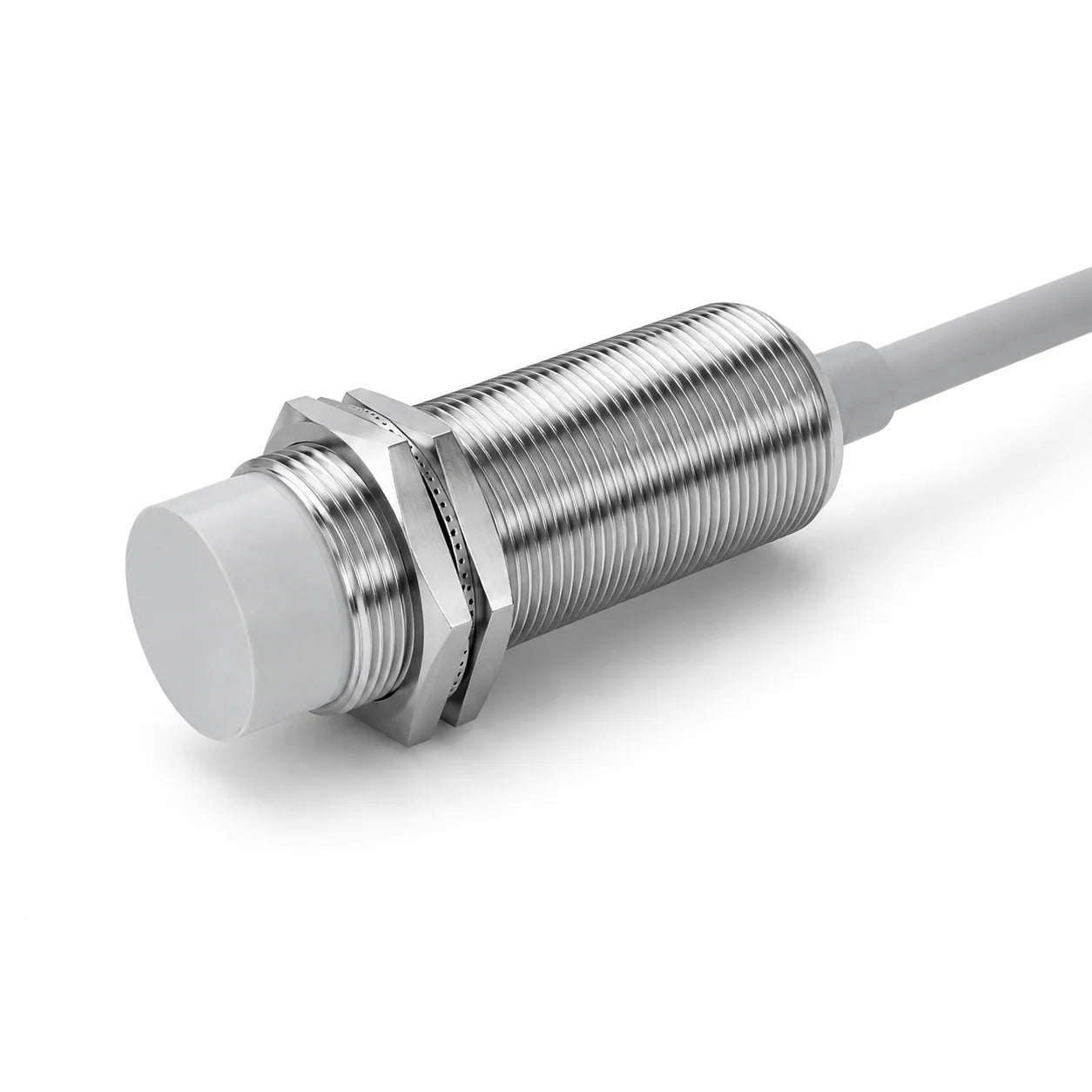 GTRIC M18 Capacitive Proximity Sensor DC 10-30V 3-Wire NPN PNP NO NC Flush Non-Flush Non-Metal Detection Switch with 2m Cable