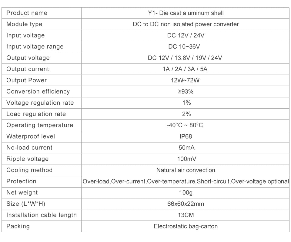 24V to 24V 12V to 12V Voltage Stabilizing Module 12V to 24V Booster 24V to 12V Voltage Regulator 9V-36V to 13.8V 19V