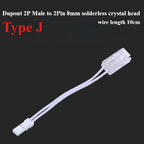 6 Ports 10 Ports Dupont Terminal Junction Box Hub Splitter Dupont 2/3P Male/Female Plug Cable Quick Line Connector For LED Strip