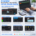 FNIRSI DLA‑16/32 Plus USB3.0 Logic Analyzer 16/32CH 1GHz Sampling 4Gbit Buffer 120+ Protocol Decoder Embedded Debug Tool