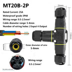 IP68 Waterproof Joint Wire Quick Connection Connector 2 3 4 Pin Solderless LED Lamp Electric Wiring Outdoor Rainproof Terminal