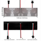 WS2812B RGB 4x12, 8x8, 16x16, 8x32 Pixel Display Screen. WS2812B, Individually Addressable, Digital Flexible Programmable, 5V.