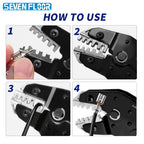 Wire Crimping Plier for JST PH 2.0mm,XH 2.5mm,VH 3.96mm,JWPS 4.0mm&Dupont Open Barrel Terminals Crimper SN-68B Crimping Tool