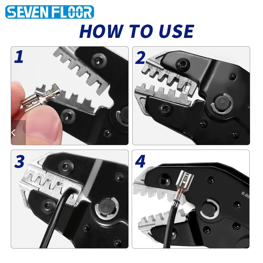 Wire Crimping Plier for JST PH 2.0mm,XH 2.5mm,VH 3.96mm,JWPS 4.0mm&Dupont Open Barrel Terminals Crimper SN-68B Crimping Tool