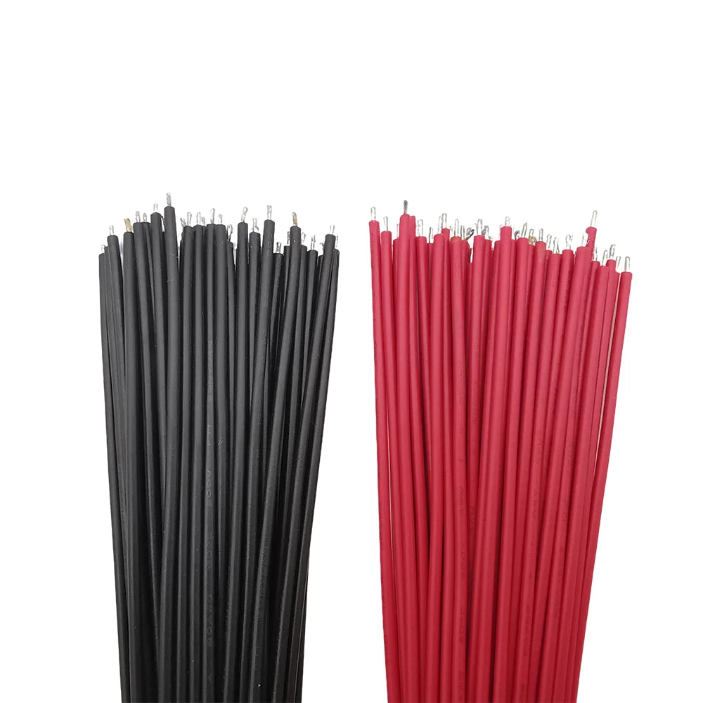 100Pcs 20AWG Breadboard Jumper Wire Cable PCB Solder PVC Flexible 1007 20AWG Tin-plating Electronic Connection Wires 10/15/20CM