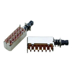 10PCS 12Pin PS42F42 Right Angle PCB Latching Push Button Switch  DPDT Double Pole Self/No-Locking Key Power Switches