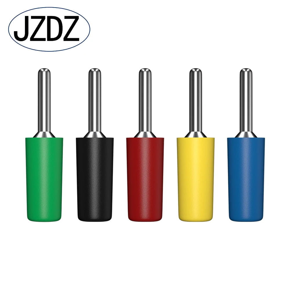 JZDZ 10 Pcs  2mm Banana Plug Welded Type Pure Copper Needle J.10001
