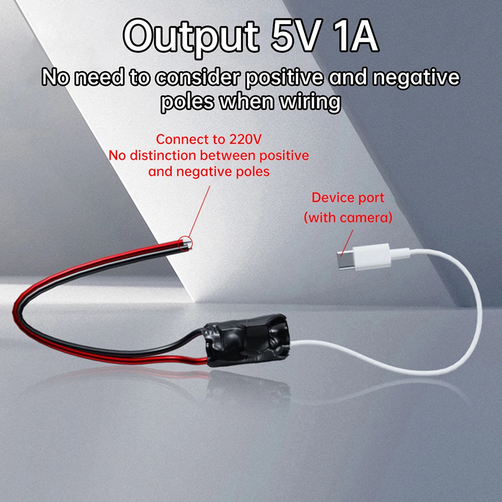 4K Module Wireless Camera  AC 220V To DC 5V 1A 2A 5W USB Transformer Voltage Regulator Power Supply Module Step Down Converter
